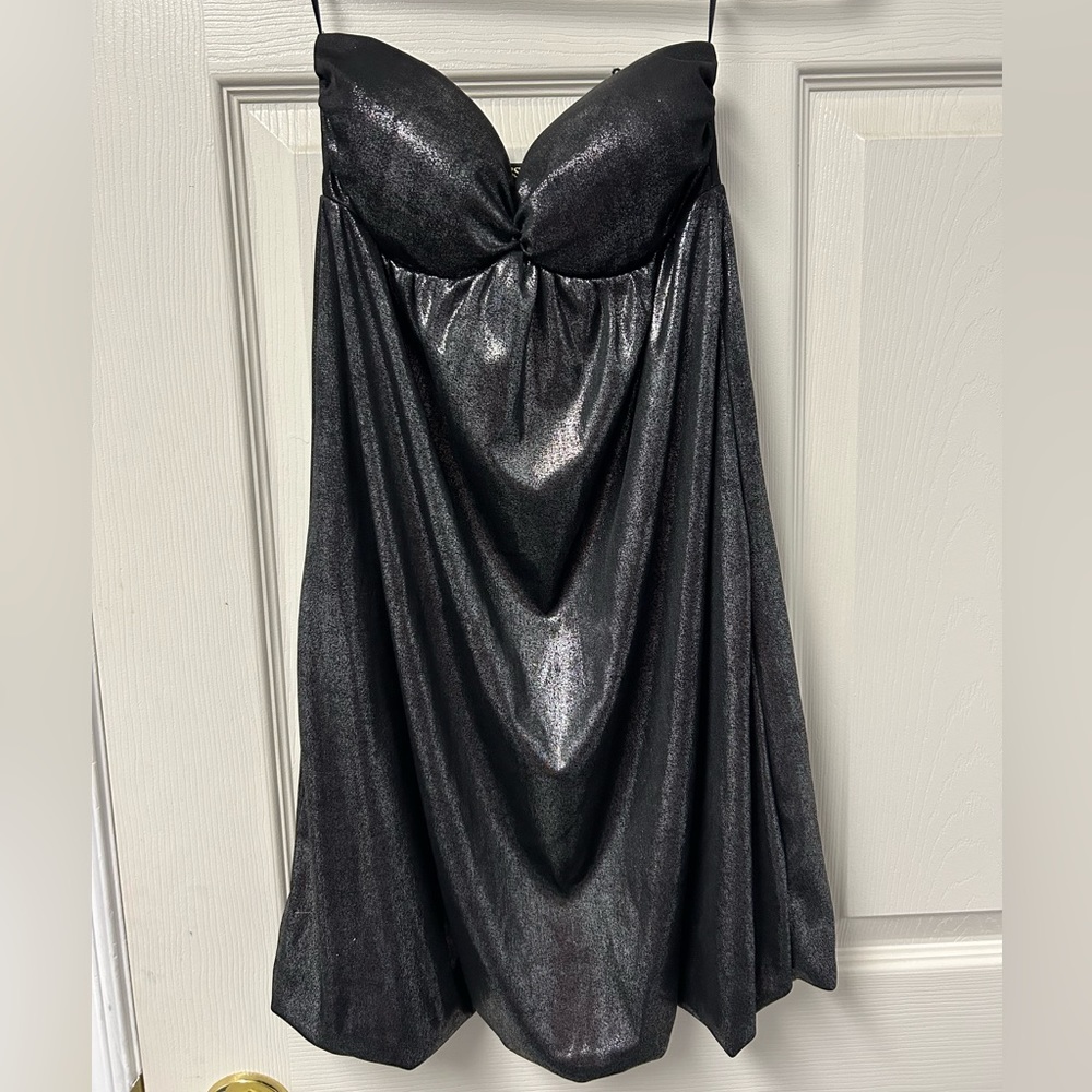 Guess Strapless Bubble Hem Dress